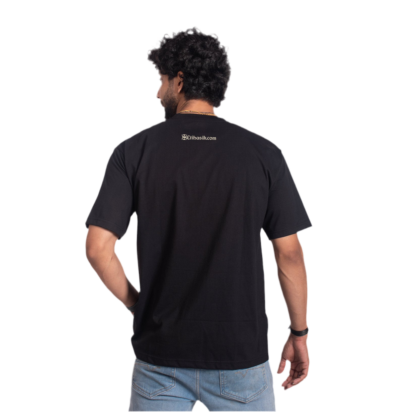 BLACK (terry cotton)  OVERSIZE T-SHIRT