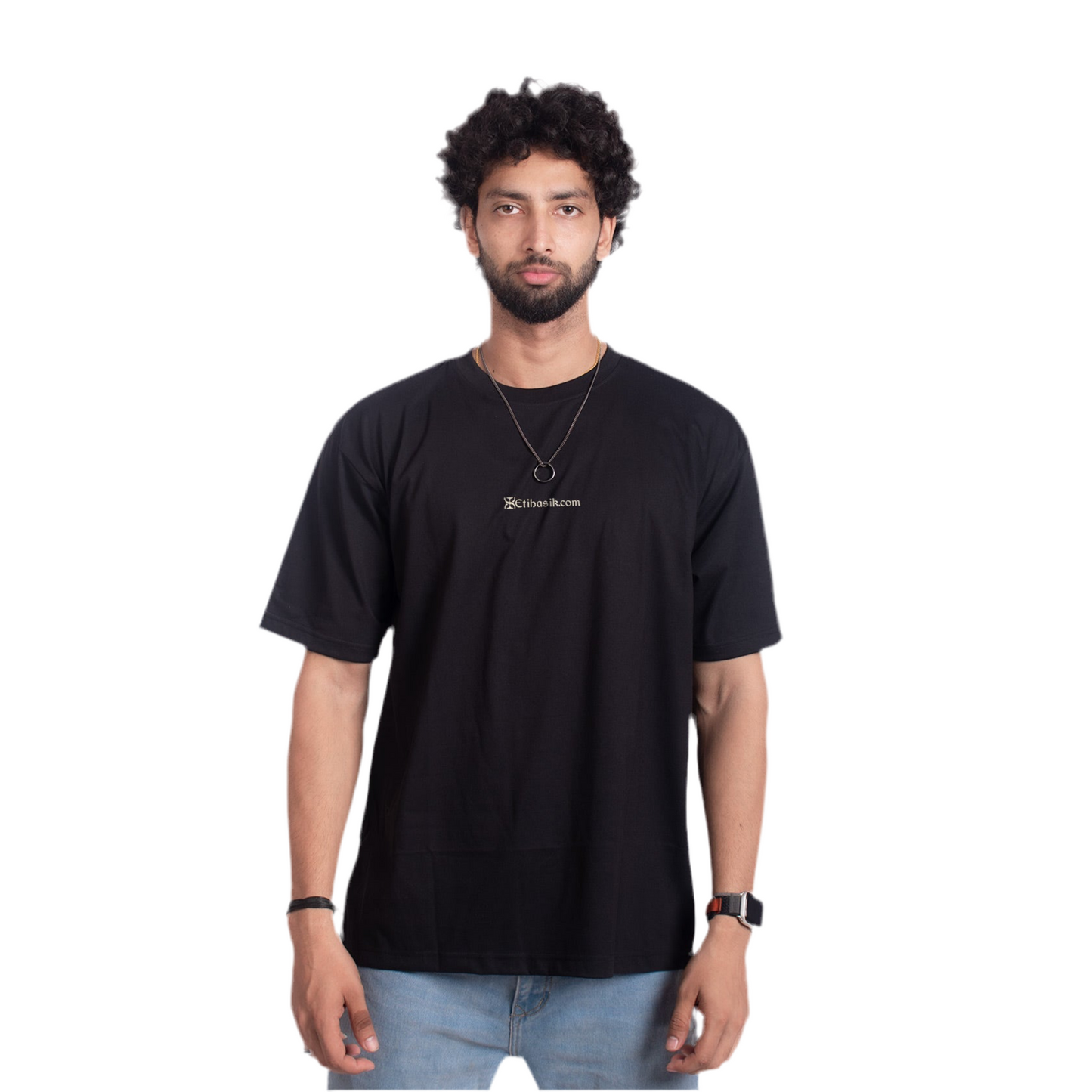 BLACK (terry cotton)  OVERSIZE T-SHIRT