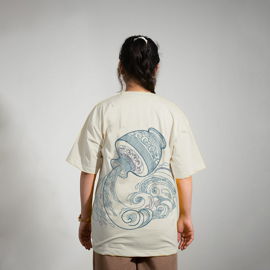 AQUARIUS ZODIAC (कुंभ)-  OVERSIZE PREMIUM T-SHIRTS