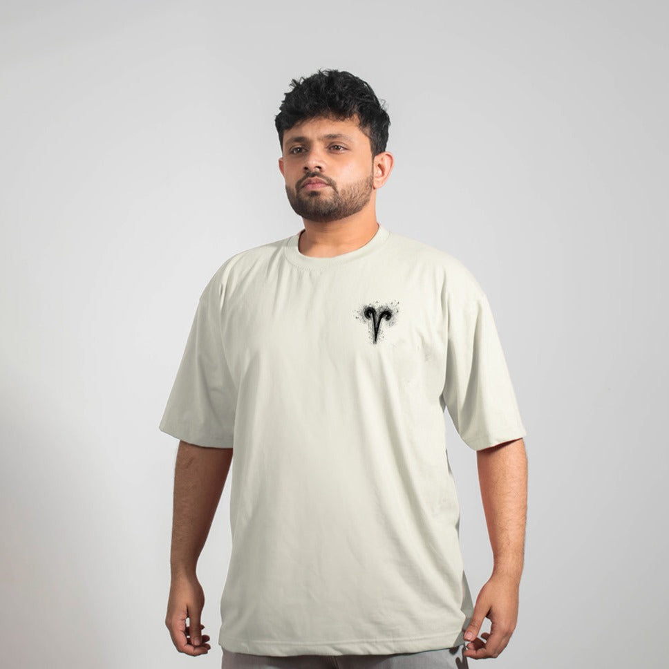 ARIES ZODIAC (मेष) -  OVERSIZE PREMIUM T-SHIRTS