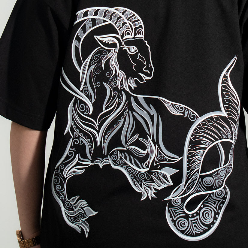 CAPRICORN ZODIAC (मकर)-  OVERSIZE PREMIUM T-SHIRT