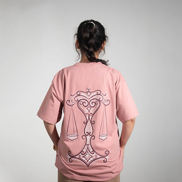 LIBRA ZODIAC - UNISEX OVERSIZED PREMIUM T-SHIRT