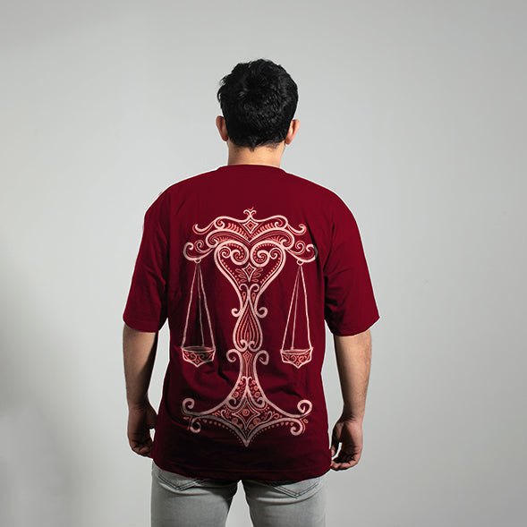 LIBRA ZODIAC (तुला) - OVERSIZE PREMIUM T-SHIRT