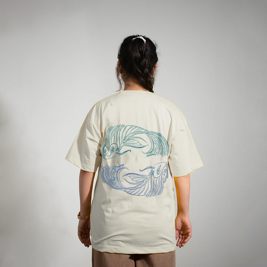 PISCES ZODIAC (मीन) - OVERSIZE PREMIUM T-SHIRTS