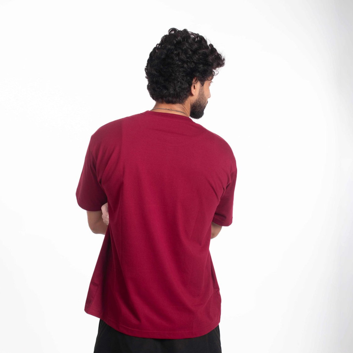 MAROON PREMIUM OVERSIZE T-SHIRT